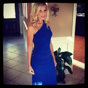 Blue formal gown size 8.